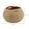 Cute Round Basket - Cotton Rope Jute Baskets in Living Room Woven Towel Basket Bedroom Storage Bakset for Children Corner Plant Basket Indoor, Jute, 10" D x 8.3" H